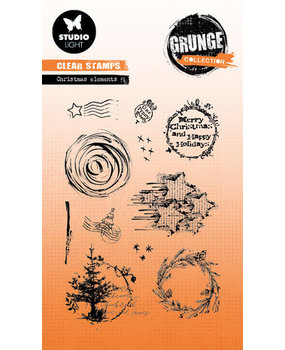 Studio Light Grunge Christmas Elements Clear Stamp (SL-GR-STAMP316)* Studio Light Grunge Christmas Elements Clear Stamp (SL-GR-STAMP316)*