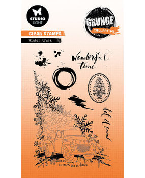 Studio Light Grunge Winter Truck Clear Stamp (SL-GR-STAMP318) Studio Light Grunge Winter Truck Clear Stamp (SL-GR-STAMP318)