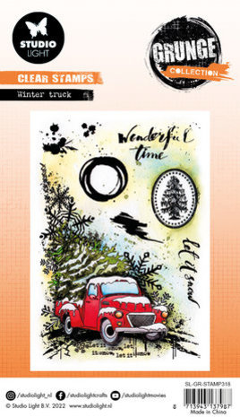Studio Light Grunge Winter Truck Clear Stamp (SL-GR-STAMP318)