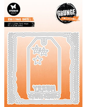 Studio Light Grunge Snijmal Card Shape & Label (SL-GR-CD434)*
