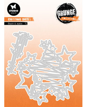 Studio Light Grunge Snijmal Stars & Music (SL-GR-CD435)*