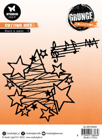 Studio Light Grunge Snijmal Stars & Music (SL-GR-CD435) Studio Light Grunge Snijmal Stars & Music (SL-GR-CD435)