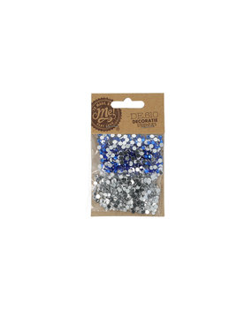 Make by Me! Decoratie Steentjes Zilver Blauw (DE.610) Make by Me! Decoratie Steentjes Zilver Blauw (DE.610)