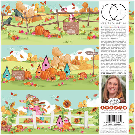 Craft Consortium Happy Harvest 12x12 Inch Paper Pad (CCPPAD039) Craft Consortium Happy Harvest 12x12 Inch Paper Pad (CCPPAD039)