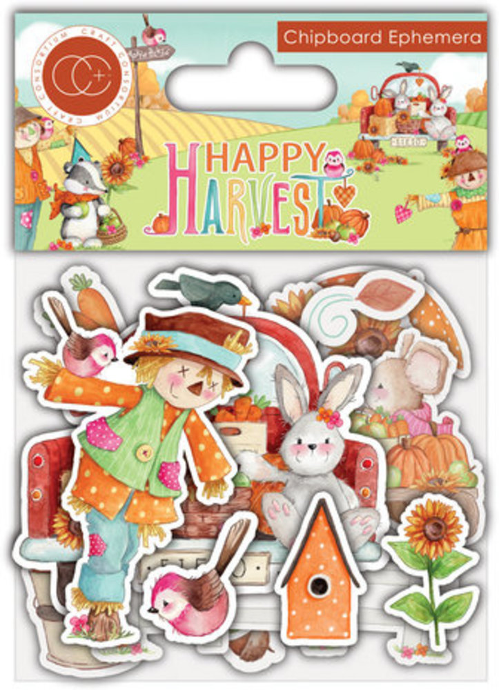 Craft Consortium Happy Harvest Chipboard Ephemera (CCEPH005)
