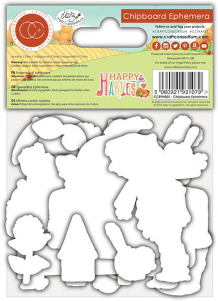 Craft Consortium Happy Harvest Chipboard Ephemera (CCEPH005)