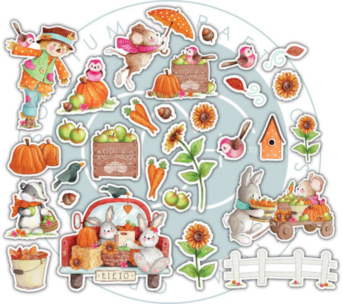 Craft Consortium Happy Harvest Chipboard Ephemera (CCEPH005)