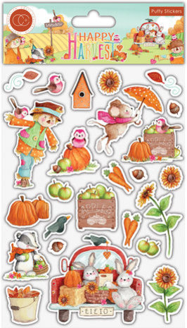 Craft Consortium Happy Harvest Puffy Stickers (CCSTKR005)