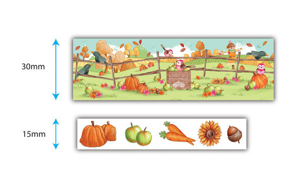 Craft Consortium Happy Harvest Washi Tape (CCWTPE020)