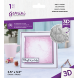 Gemini Macro 3D Embossing Folder Pretty Peony (GEM-EF5.5-3D-PRPE)