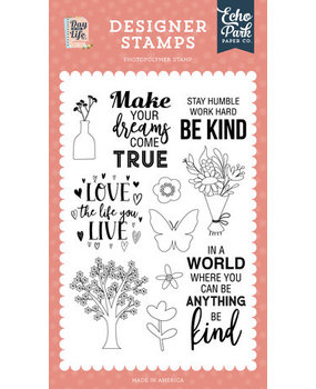 Echo Park Day In The Life No. 2 Love The Life You Live Clear Stamps (DLN292045)* Echo Park Day In The Life No. 2 Love The Life You Live Clear Stamps (DLN292045)*