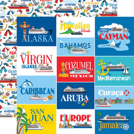 Carta Bella Bon Voyage 6x6 Inch Paper Pad (CBBV161023)