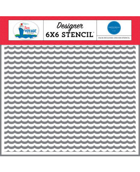 Carta Bella Bon Voyage Water Waves Stencil (CBBV161034) Carta Bella Bon Voyage Water Waves Stencil (CBBV161034)