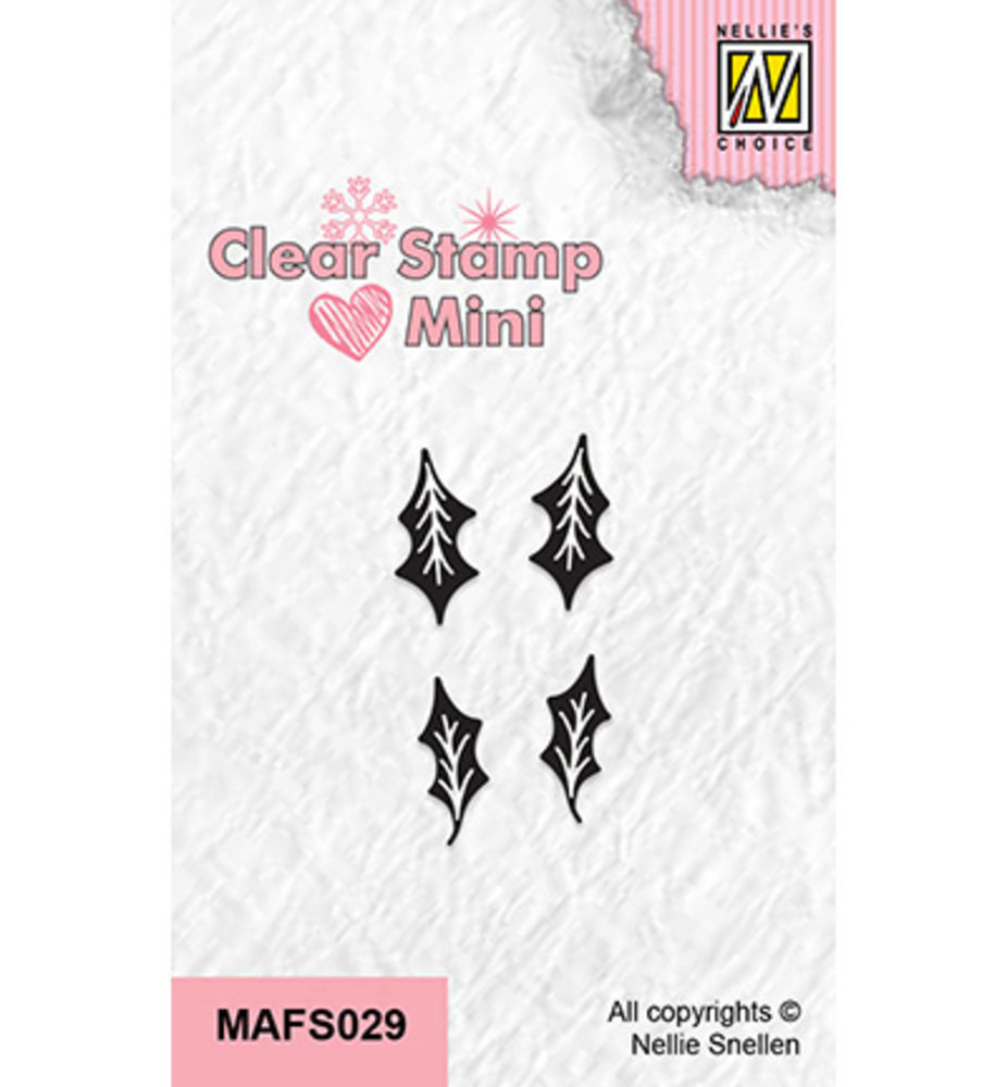 Nellie Snellen Clear Stamp Holly Leaves (MAFS029)