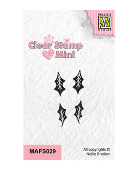 Nellie Snellen Clear Stamp Holly Leaves (MAFS029) Nellie Snellen Clear Stamp Holly Leaves (MAFS029)