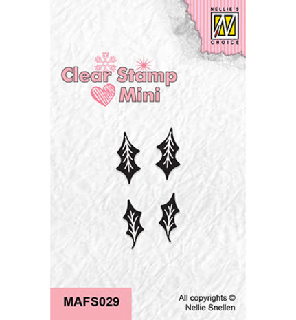 Nellie Snellen Clear Stamp Holly Leaves (MAFS029)