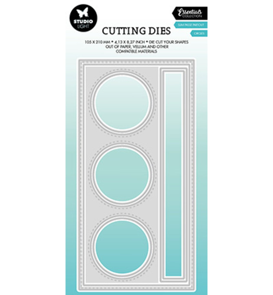 Studio Light Essentials Snijmal Slimline Circle Passe Partout (SL-ES-CD444) Studio Light Essentials Snijmal Slimline Circle Passe Partout (SL-ES-CD444)