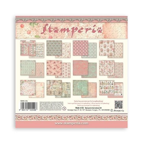 Stamperia Rose Parfum Maxi Background 12x12 Inch Paper Pack (SBBL126) Stamperia Rose Parfum Maxi Background 12x12 Inch Paper Pack (SBBL126)