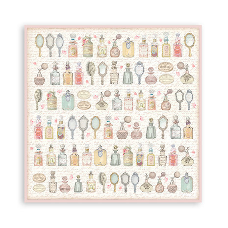 Stamperia Rose Parfum Backgrounds 8x8 Inch Paper Pack (SBBS74) Stamperia Rose Parfum Backgrounds 8x8 Inch Paper Pack (SBBS74)