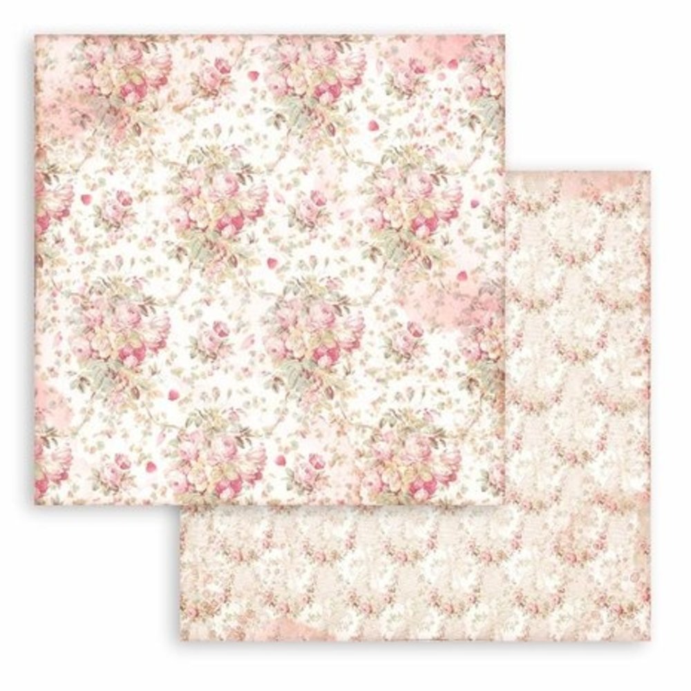 Stamperia Rose Parfum Backgrounds 8x8 Inch Paper Pack (SBBS74) Stamperia Rose Parfum Backgrounds 8x8 Inch Paper Pack (SBBS74)