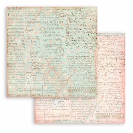 Stamperia Rose Parfum Backgrounds 8x8 Inch Paper Pack (SBBS74) Stamperia Rose Parfum Backgrounds 8x8 Inch Paper Pack (SBBS74)