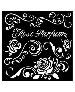 Stamperia Rose Parfum Thick Stencil 18x18cm Borders (KSTDQ75)*