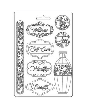 Stamperia Rose Parfum Soft Mould A5 Plates (K3PTA5636)* Stamperia Rose Parfum Soft Mould A5 Plates (K3PTA5636)*