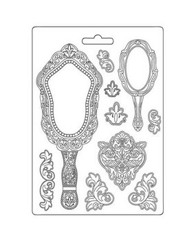 Stamperia Rose Parfum Soft Mould A5 Mirrors (K3PTA5639)