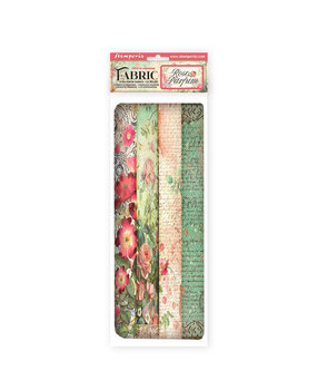 Stamperia Rose Parfum 12x12 Inch Fabric Sheets (SBPLT08)* Stamperia Rose Parfum 12x12 Inch Fabric Sheets (SBPLT08)*