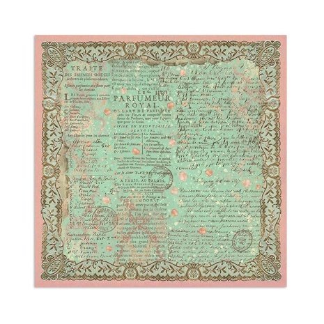 Stamperia Rose Parfum 12x12 Inch Fabric Sheets (SBPLT08) Stamperia Rose Parfum 12x12 Inch Fabric Sheets (SBPLT08)