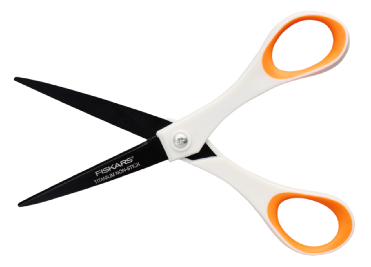 Fiskars Titanium Non-Stick Multi-Purpose Scissors (18cm) (1004720 ...