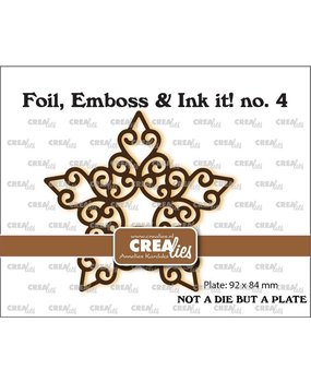 Crealies Hot Foil Plate Curly Star (CLFEI04) Crealies Hot Foil Plate Curly Star (CLFEI04)