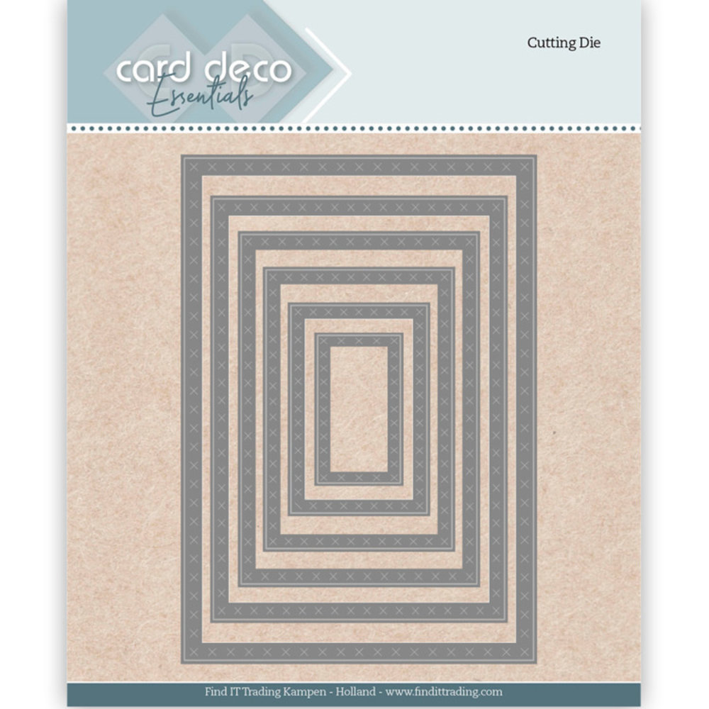 Card Deco Snijmal Nesting Cross Stitch Border (CDECD0123)