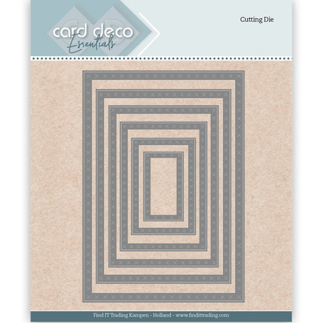 Card Deco Snijmal Nesting Cross Stitch Border (CDECD0123)