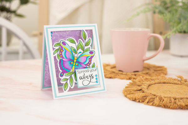 Gemini Colourable Create-a-Card Stamp & Die Beautiful Butterfly (GEM-STD-BEBUT) Gemini Colourable Create-a-Card Stamp & Die Beautiful Butterfly (GEM-STD-BEBUT)