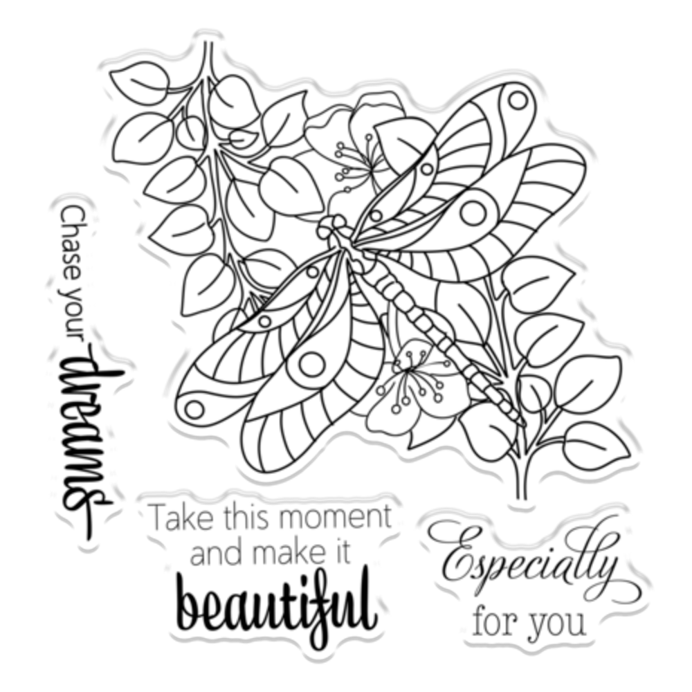 Gemini Colourable Create-a-Card Stamp & Die Dragonfly Dreams (GEM-STD-DRADR) Gemini Colourable Create-a-Card Stamp & Die Dragonfly Dreams (GEM-STD-DRADR)