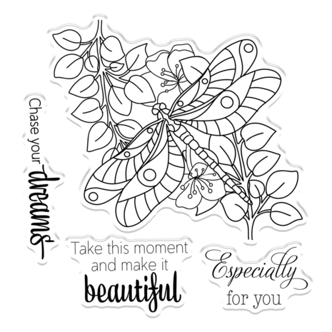 Gemini Colourable Create-a-Card Stamp & Die Dragonfly Dreams (GEM-STD-DRADR) Gemini Colourable Create-a-Card Stamp & Die Dragonfly Dreams (GEM-STD-DRADR)