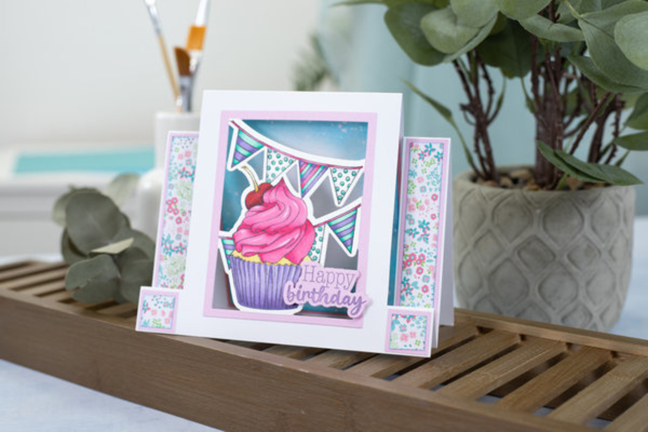 Gemini Colourable Create-a-Card Stamp & Die Celebrate Your Day (GEM-STD-CYDA)