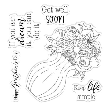 Gemini Colourable Create-a-Card Stamp & Die A Special Bouquet (GEM-STD-ASBO) Gemini Colourable Create-a-Card Stamp & Die A Special Bouquet (GEM-STD-ASBO)