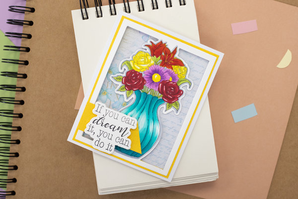 Gemini Colourable Create-a-Card Stamp & Die A Special Bouquet (GEM-STD-ASBO) Gemini Colourable Create-a-Card Stamp & Die A Special Bouquet (GEM-STD-ASBO)