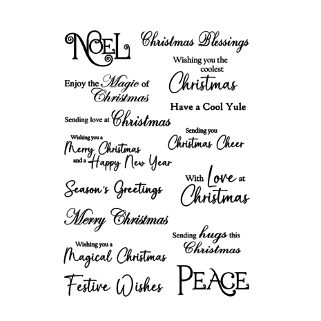 Crafty Individuals Christmas Sentiments Unmounted Rubber Stamps (CI-614) Crafty Individuals Christmas Sentiments Unmounted Rubber Stamps (CI-614)