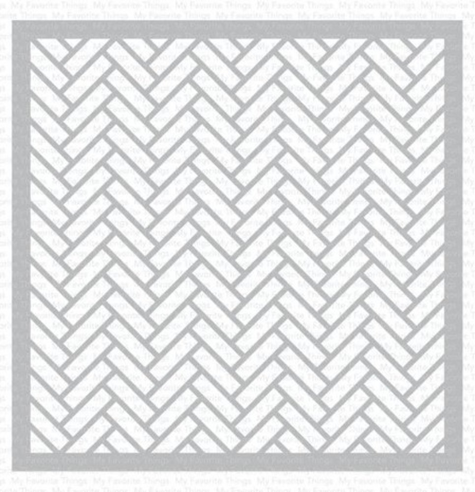 My Favorite Things Herringbone Stencil (ST-176)