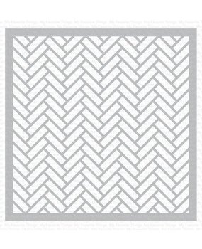 My Favorite Things Herringbone Stencil (ST-176)