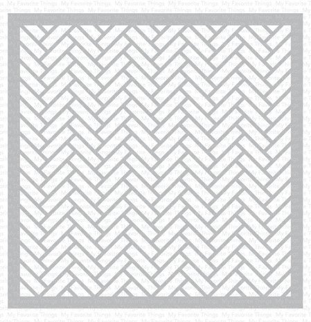 My Favorite Things Herringbone Stencil (ST-176)