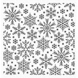 My Favorite Things Snowflake Flurry Background Rubber Stamp (BG-156)