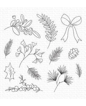 My Favorite Things Winter Greenery Clear Stamps (DBD-003) My Favorite Things Winter Greenery Clear Stamps (DBD-003)