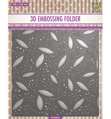Nellie Snellen Leaves & Berries 3D Embossing Folder (EF3D062) Nellie Snellen Leaves & Berries 3D Embossing Folder (EF3D062)