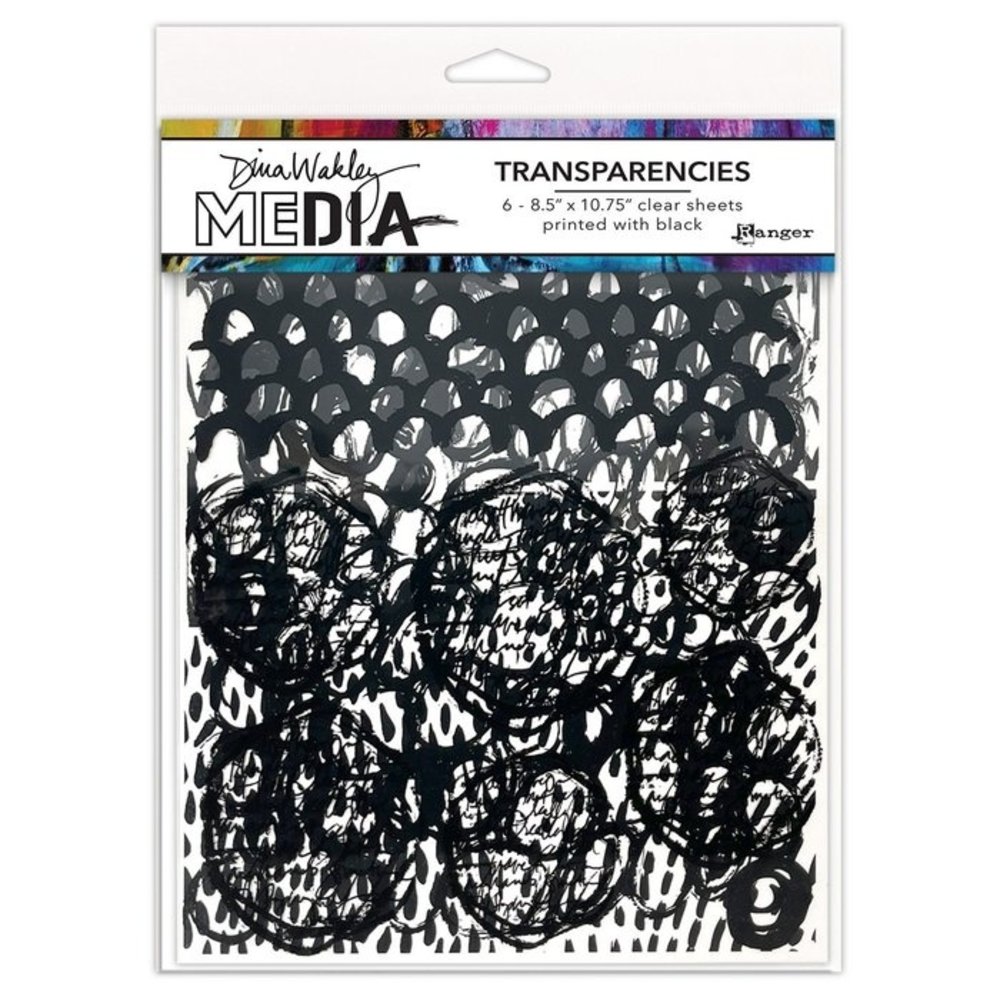 Dina Wakley MEdia Transparencies Pattern Play Set 1 (MDA80558)
