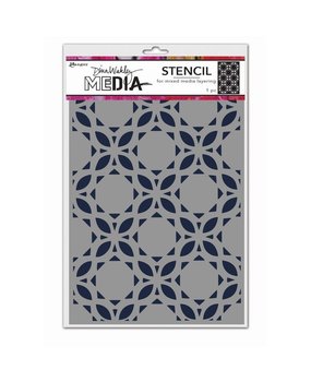 Dina Wakley MEdia Masking Stencil Curly Tiles (MDS81609) Dina Wakley MEdia Masking Stencil Curly Tiles (MDS81609)