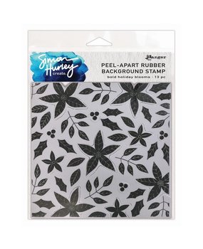 Simon Hurley Create Bold Holiday Blooms Background Cling Stamps (HUR82552)